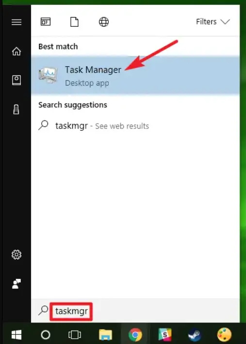 task manager option
