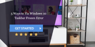 windows 10 taskbar frozen