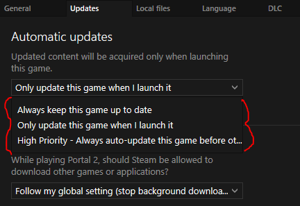 Automatic Updates option