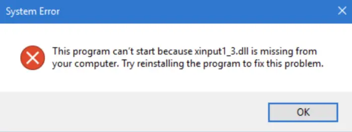 program can't start because d3dx9_43.dll is missing