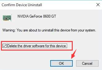 Confirm Device Uninstall