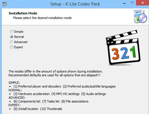 klite code pack