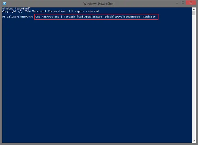 powershell prompt