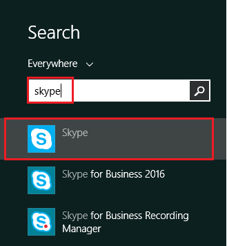 search for skype