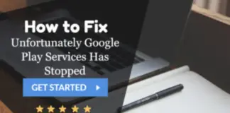 unfortunately google play services has stopped