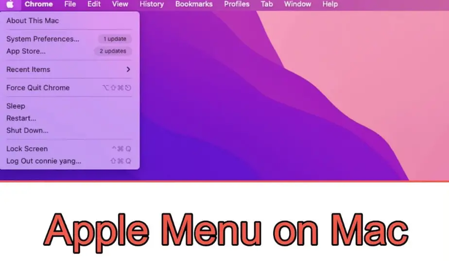 apple menu on mac