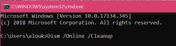 cmd disk cleanup