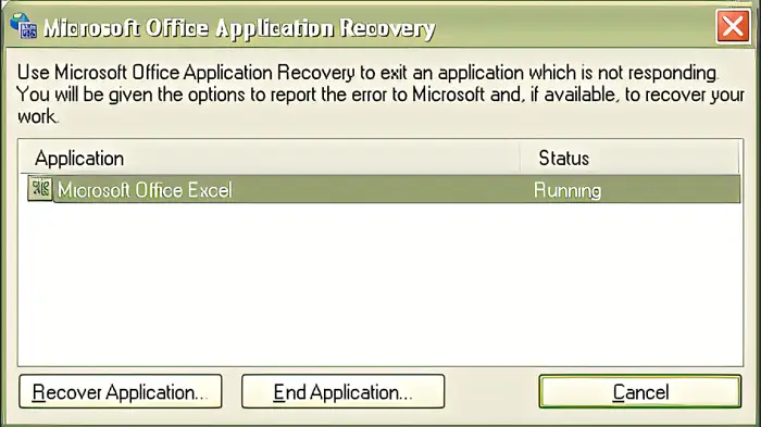 ms office application recovery