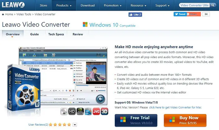 Leawo Video Converter Software