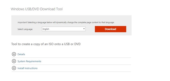 windows usb-dvd tool