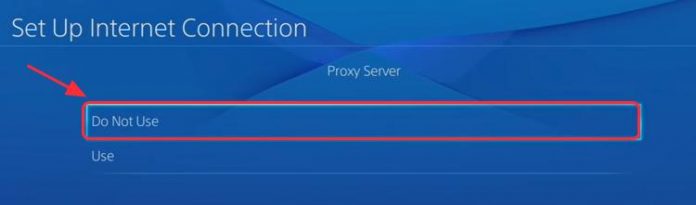 how to fix proxy server error on ps4