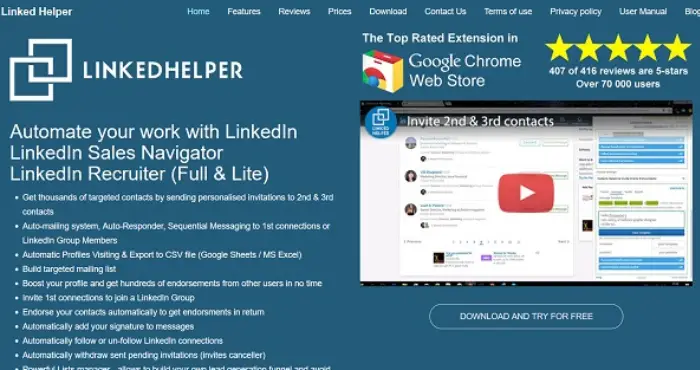 linked helper review