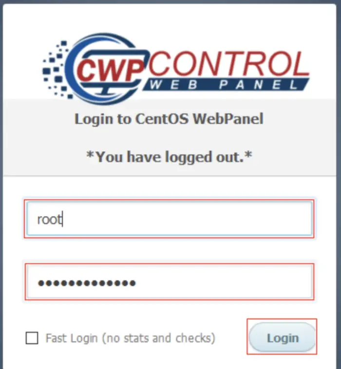 go to cwp and login