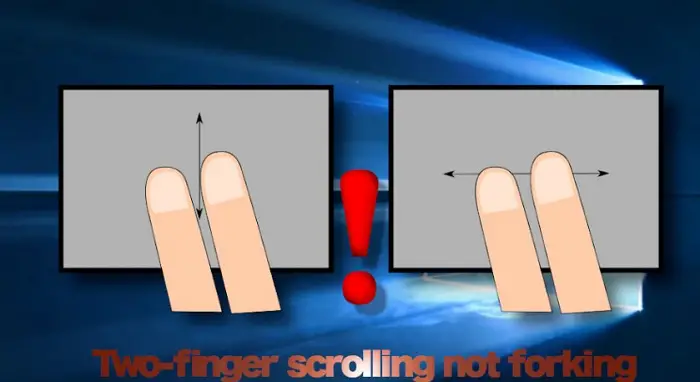 scrolling with two finger