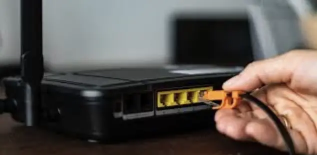 check the internet router