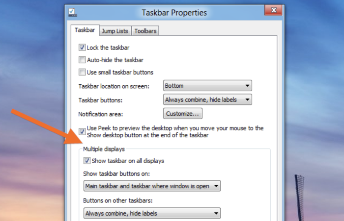 multimonitor taskbar