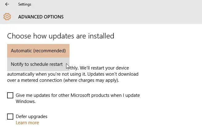 choose how updates get installed 
