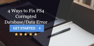 fix PS4 corrupted database