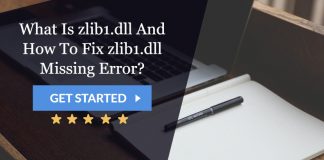 zlib1.dll missing error