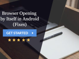 browser opening by itself in android
