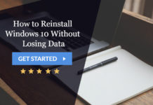 reinstall windows 10 without losing data
