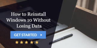 reinstall windows 10 without losing data