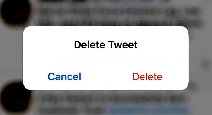 delete a tweet