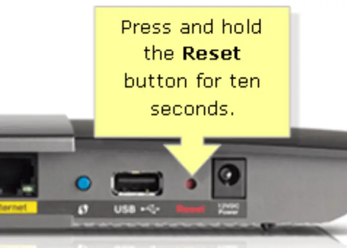 hold 10 seconds reset button