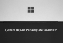 there is a system repair pending which requires reboot to complete
