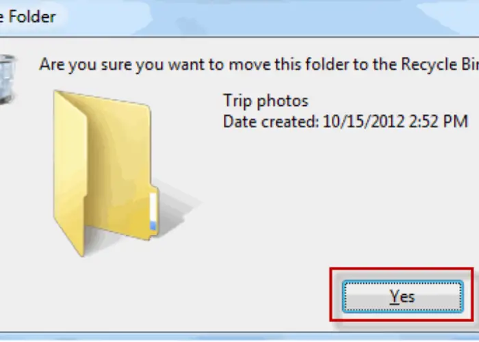 delete a folder