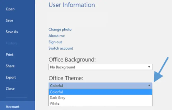 office theme in word