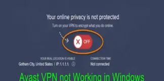 avast vpn won't connect