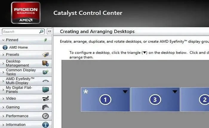 catalyst control panel