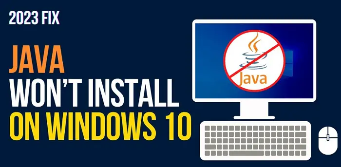 java won't install