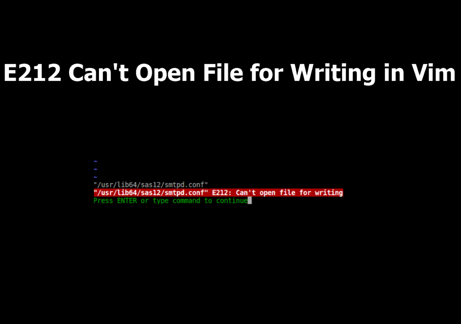 e212 can't open file
