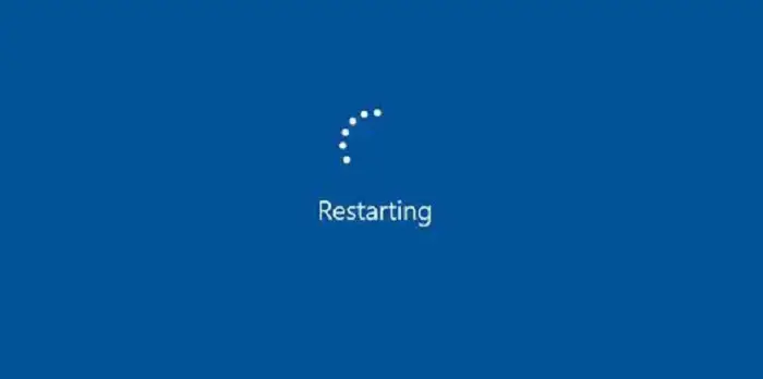 windows 10 restarting