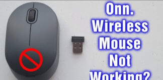 onn wireless mouse not working
