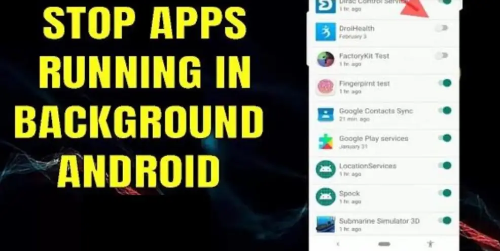 stop apps running in background