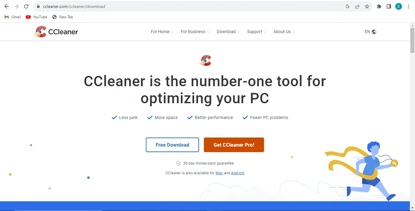ccleaner to assistance