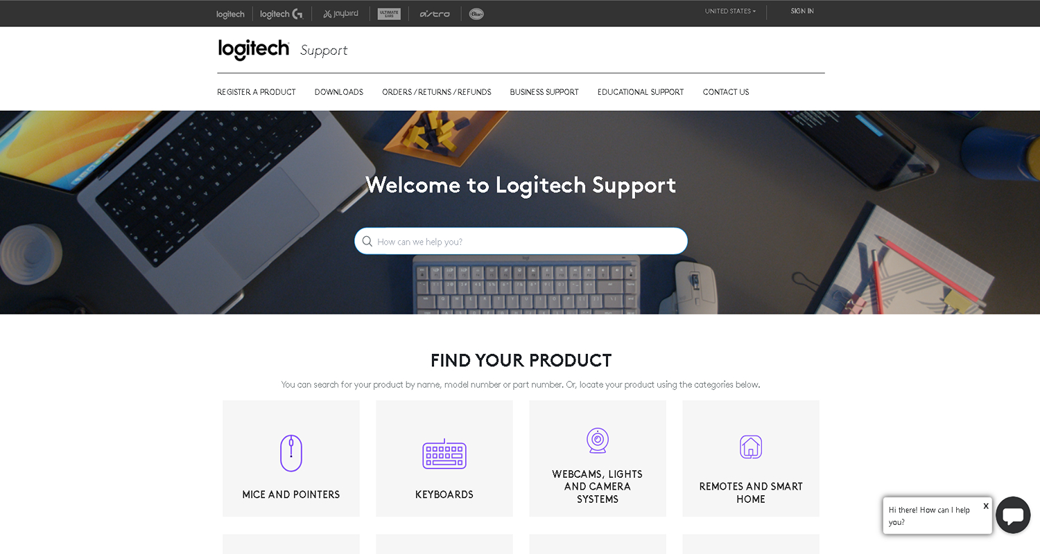 Logitech support