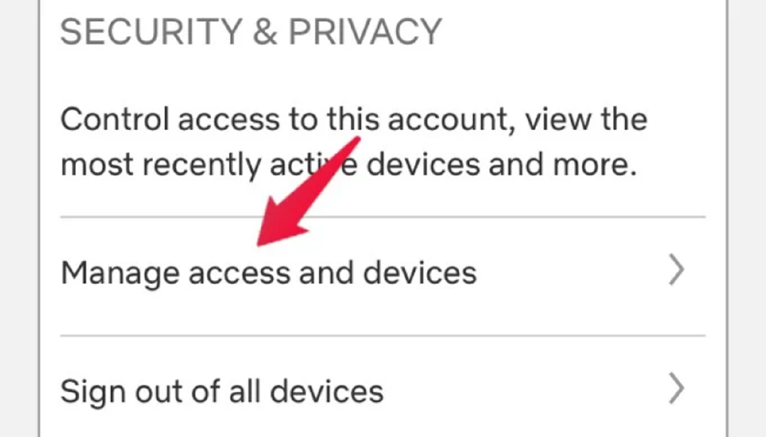 manage access and device mobile