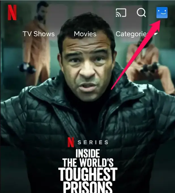 netflix mobile home page