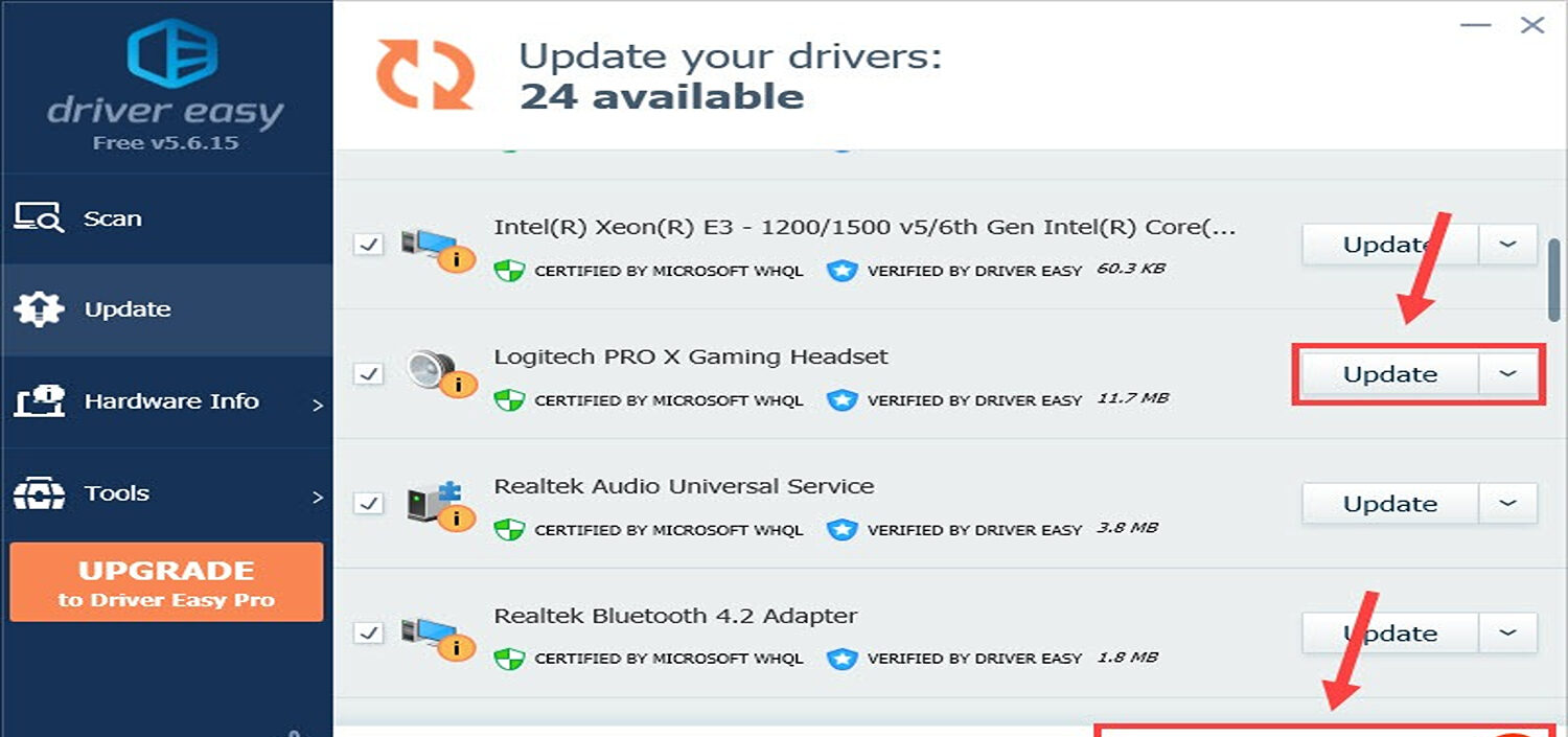 update driver easy