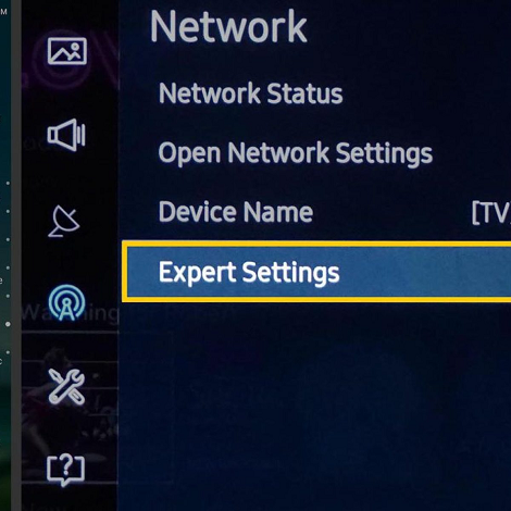 the network option