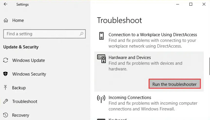 launch troubleshooter